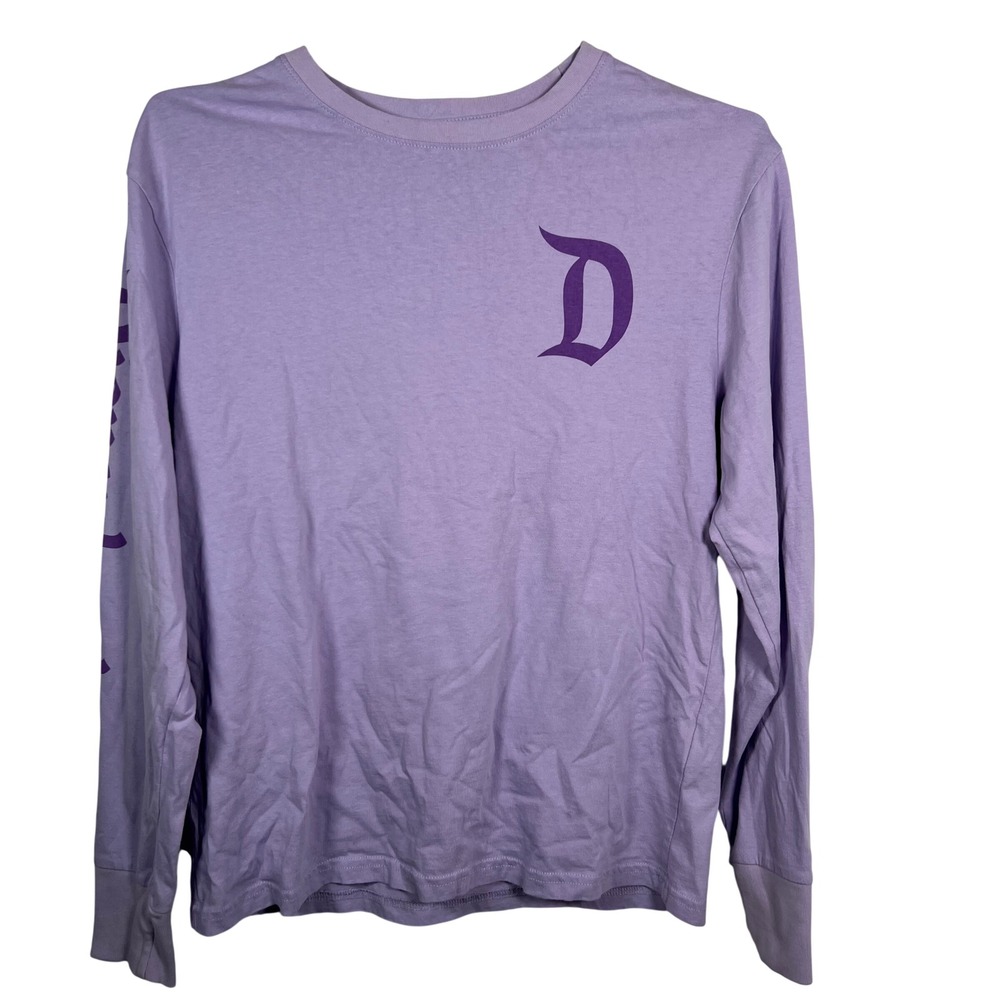 Disney Parks Disneyland Long Sleeve T-Shirt Lavender Purple Small S‎ Logo Tee